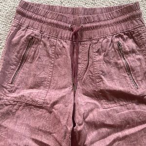 Athleta Cabo Linen Wide Leg Pant, size 8
